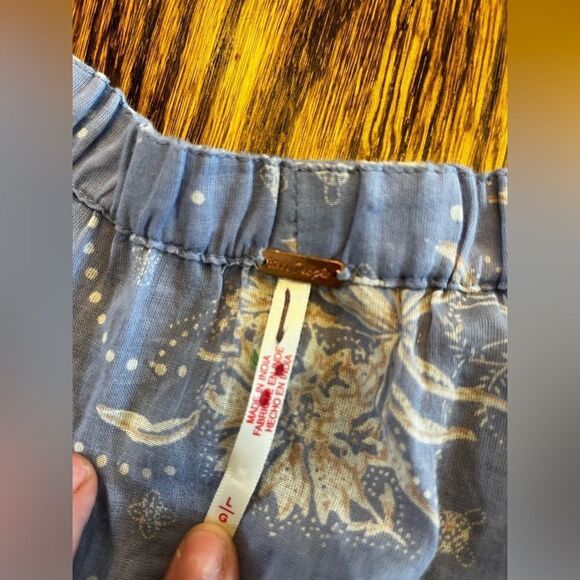 Free People size Large Golden Hour Maxi Dress Color: Blue Violet Combo - Picture 6 of 8